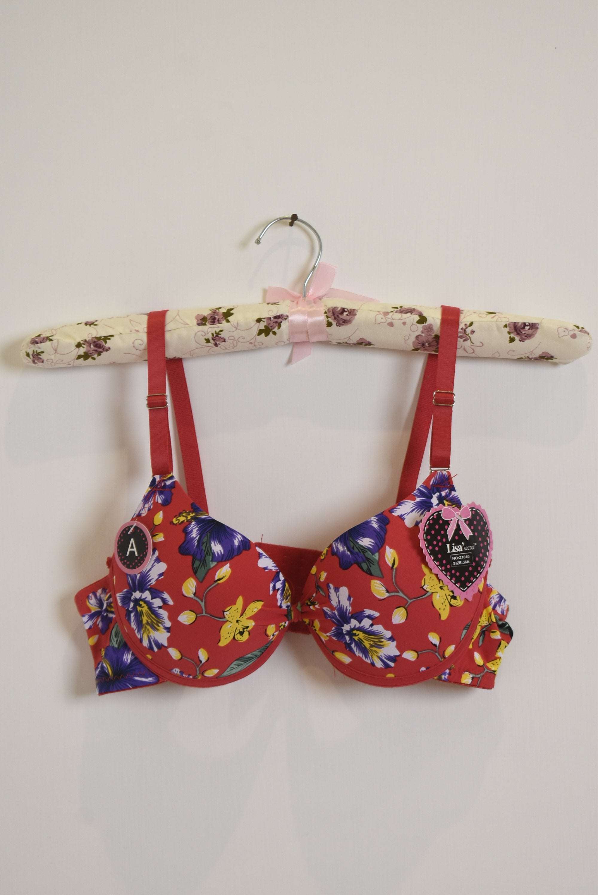 Designer Floral  Flower Padded with T - Shirt Bra,Office Wear, Bra for Women