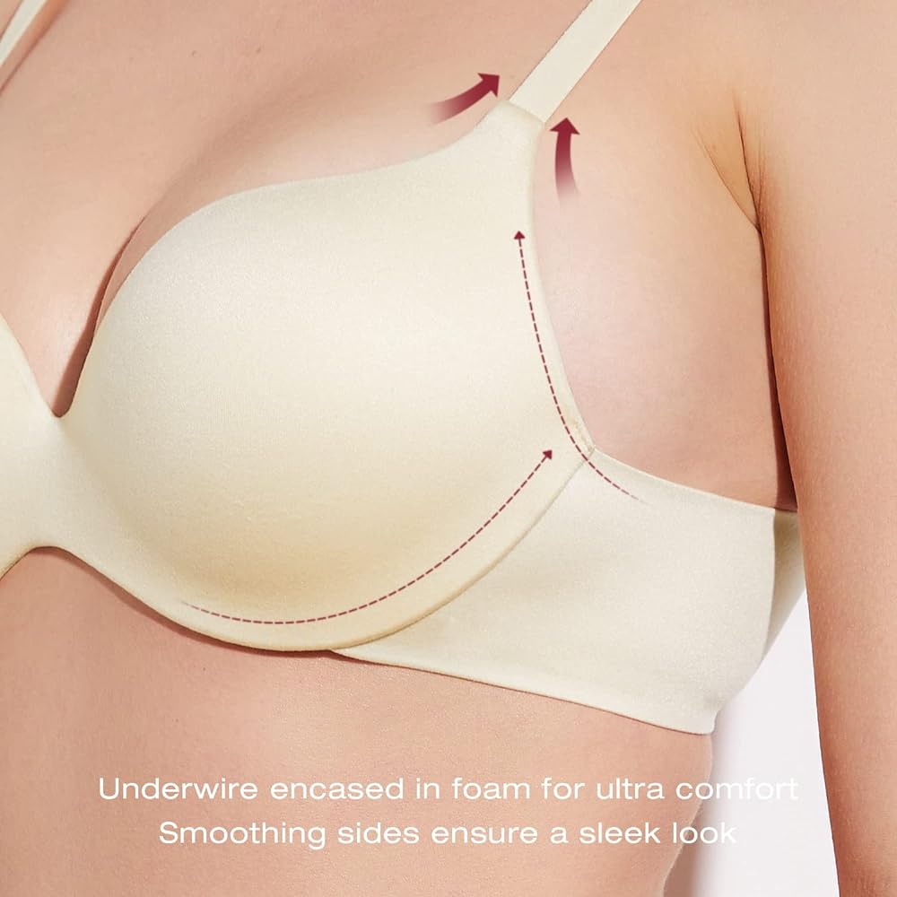 Primem  Light Padded T-Shirt Bra Light Pink - Grey - Skin