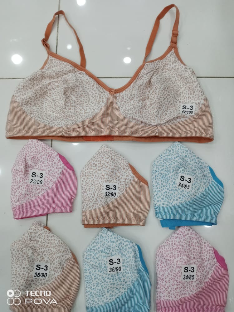 Indian cotton bra pack of 3