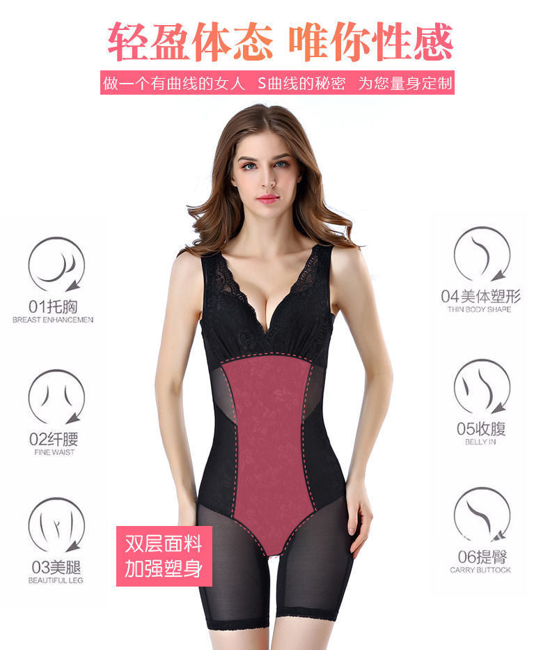 body shaping abdomen and stomach tunic summer ultra-thin tight corset women