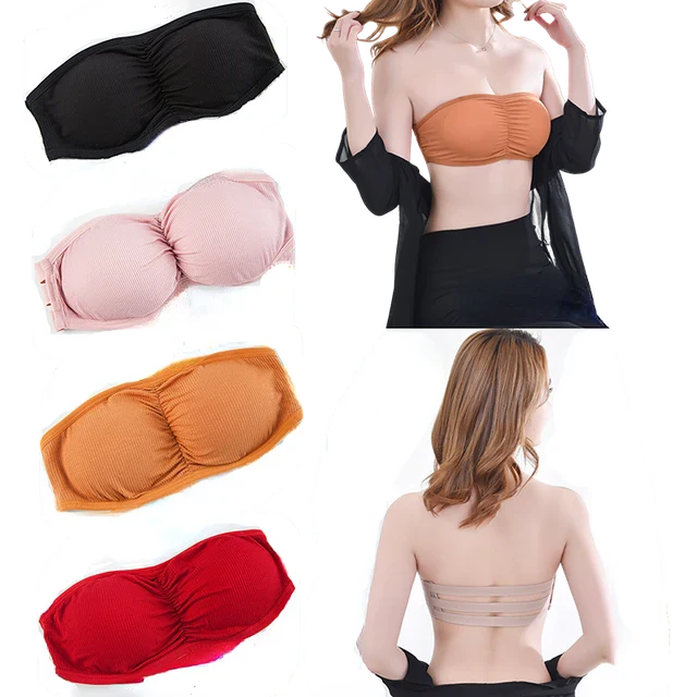 Seamless Top Female Summer Tube Top Fashion Bandeau Girls Bra Underwear Strapless Invisible Intimates