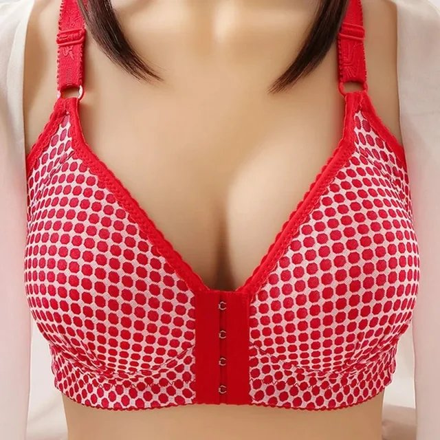 Front Hook Thin Padded Chic Design Bra