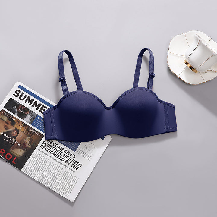 Half cup soft pushup bra