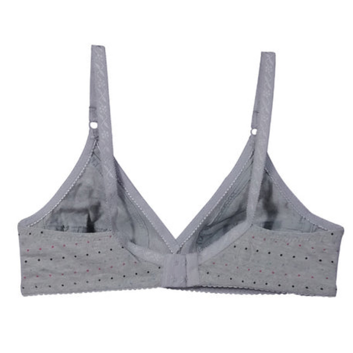 Seamless Polka Dot Cotton Regular Bra