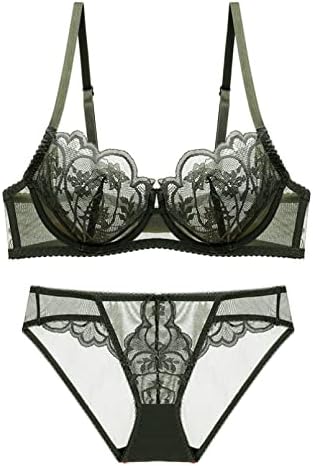 New style underwire lace bra panty set