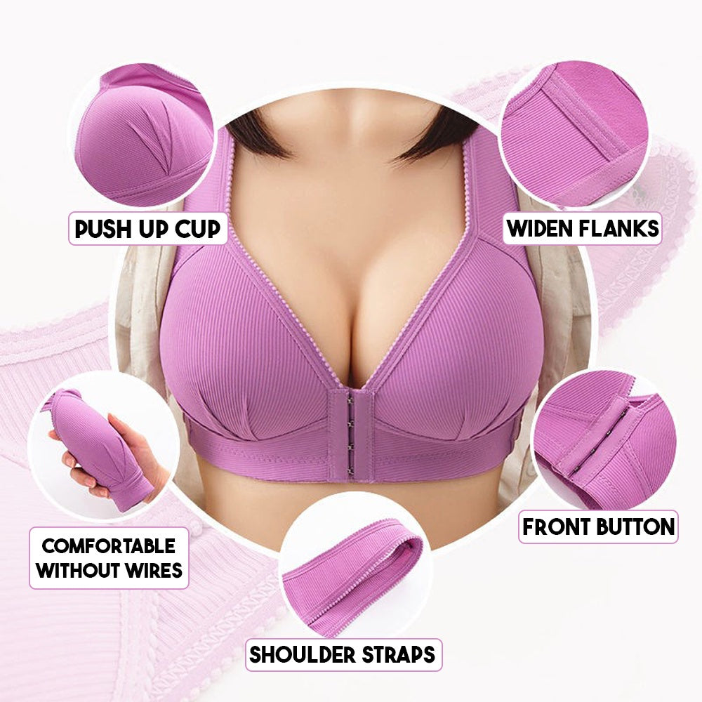 Extra light weight front open padded bra