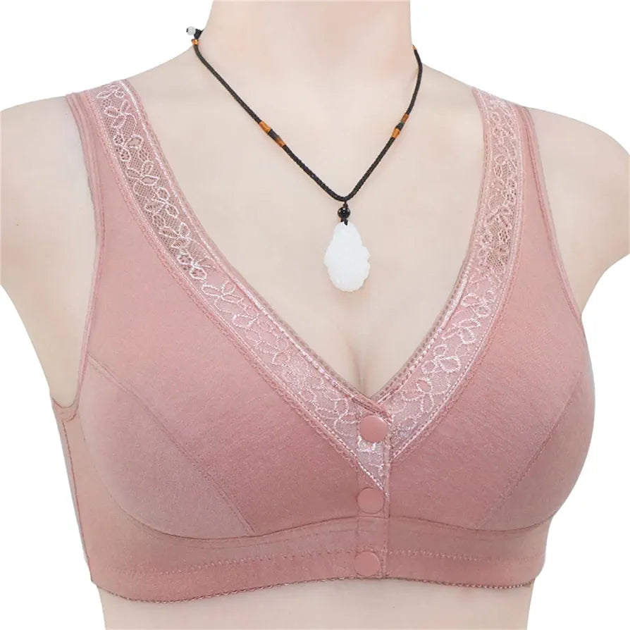 Imported front open 3 button bra (sale price )