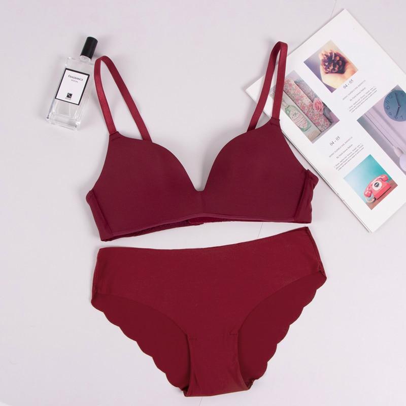 Smart push up bra panty set