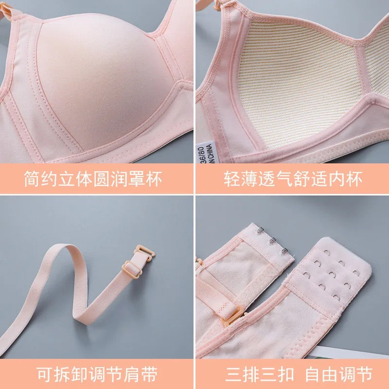 Cotton padded bra