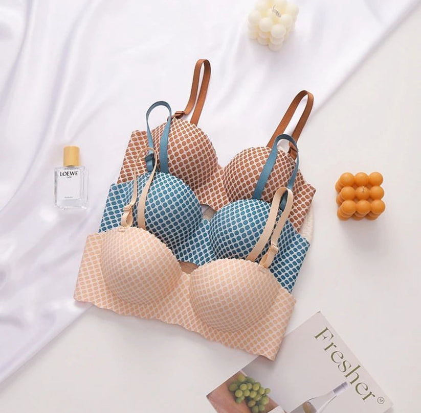 Soft half cup double padded half cup bra