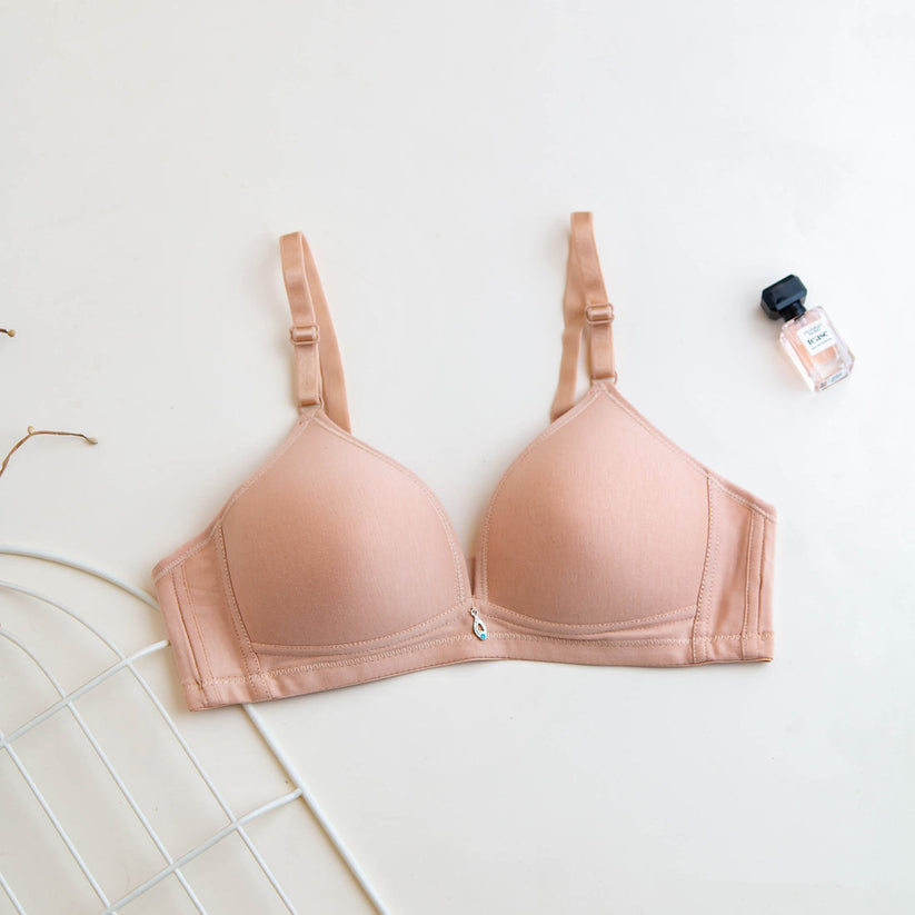 V shape cotton padded bra