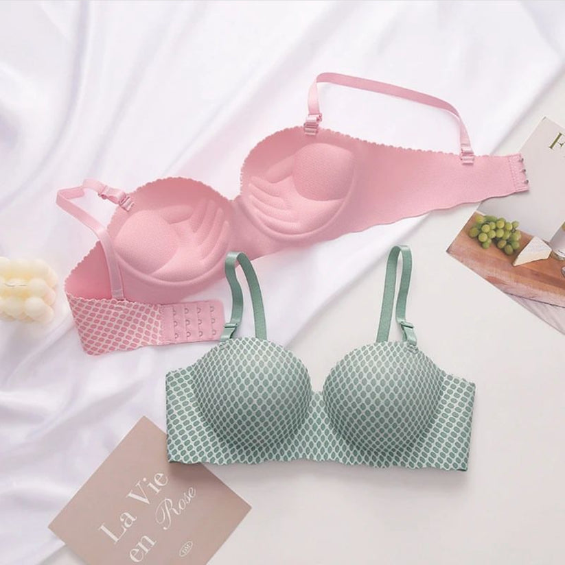 Soft half cup double padded half cup bra