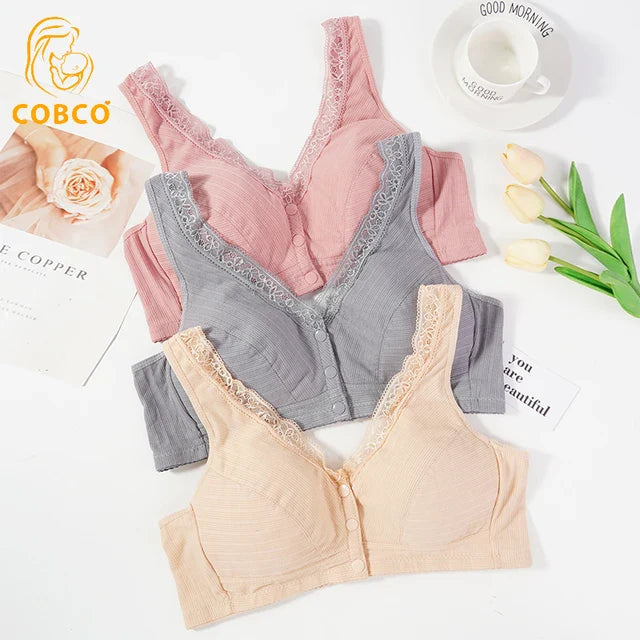 Imported front open 3 button bra (sale price )