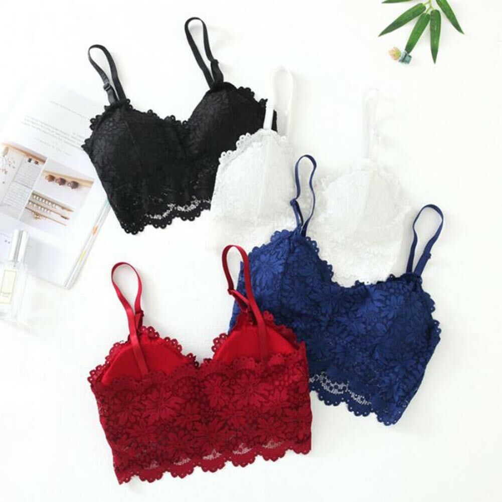 Lace Crop Top Bra Floral Vest Bralet Camisole Women Tank