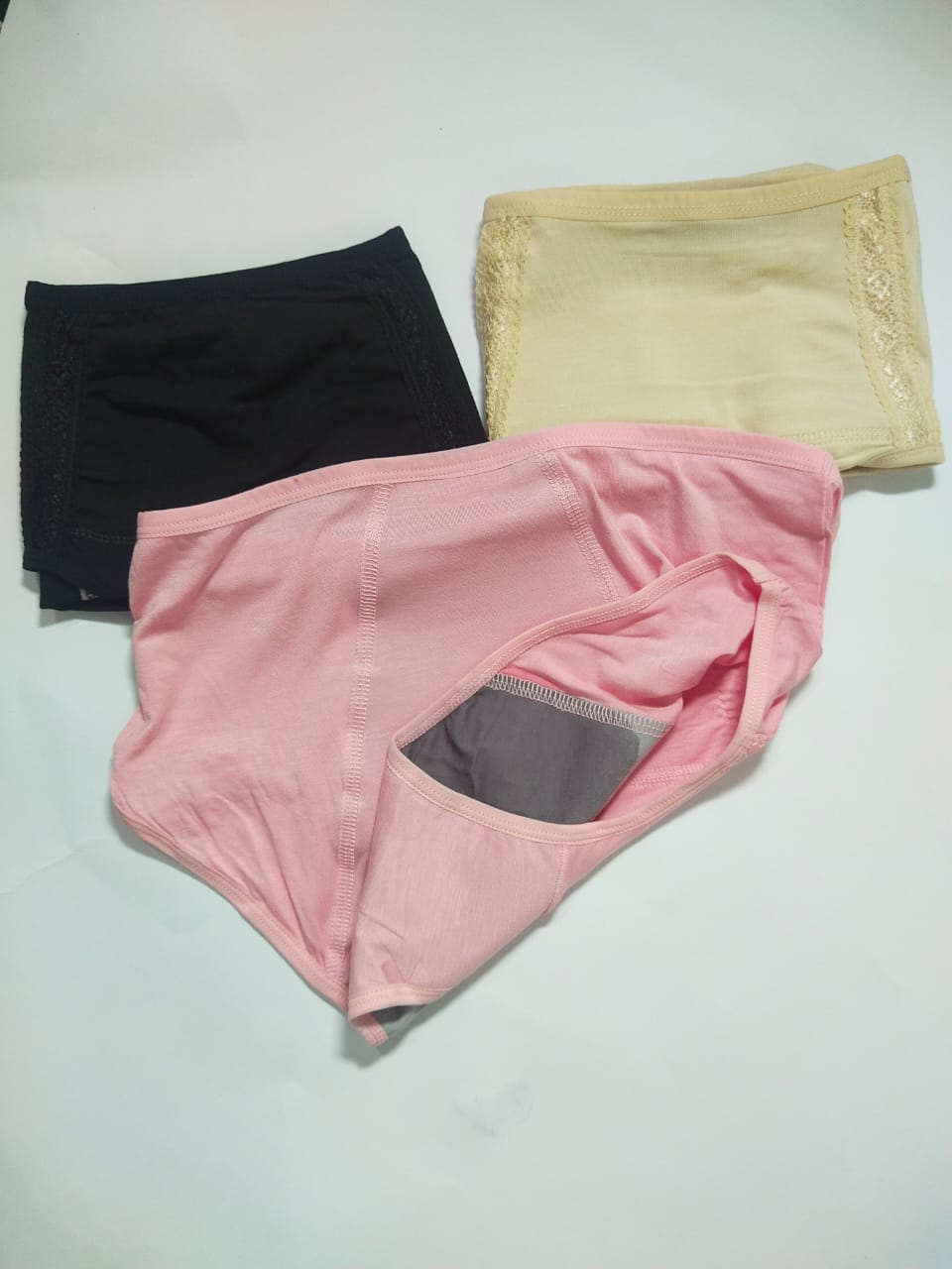 Pack of 3 Cotton  Women Leak Proof Period Panties