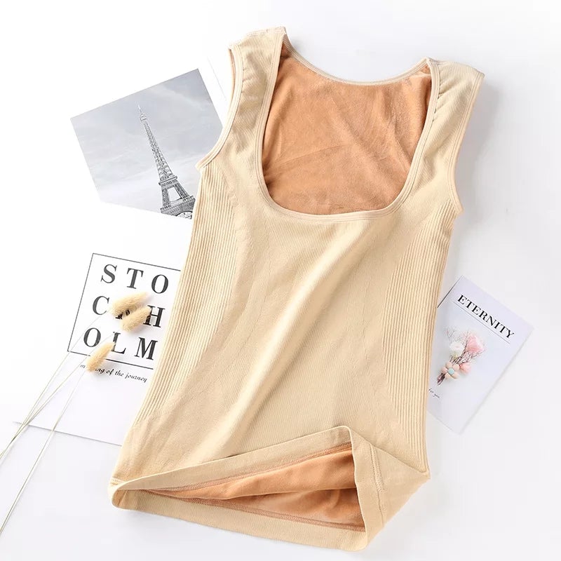 Women Wears Winter Thermal Underwear Women's Tops Gold Velvet Vest (V2131