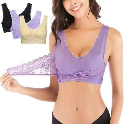 Instant Lift Front Cross Side Buckle Lace Bra