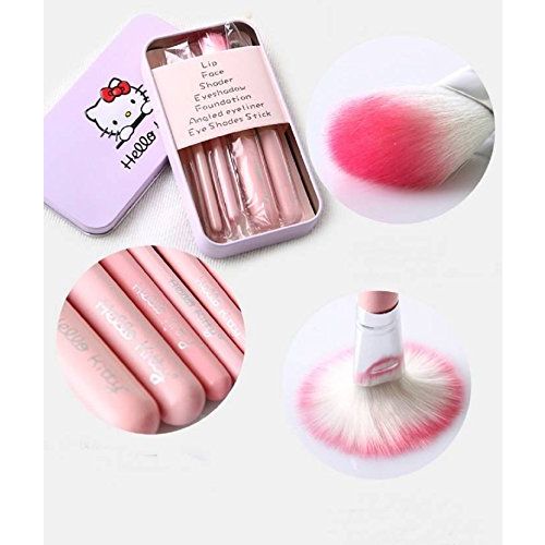 Spanking Hello Kitty Mini 7 Piece Brush Set for Women (Pink)