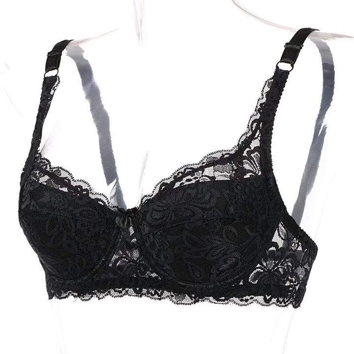 Embroidered Wired Bra With Floral Lace Price In Pakistan