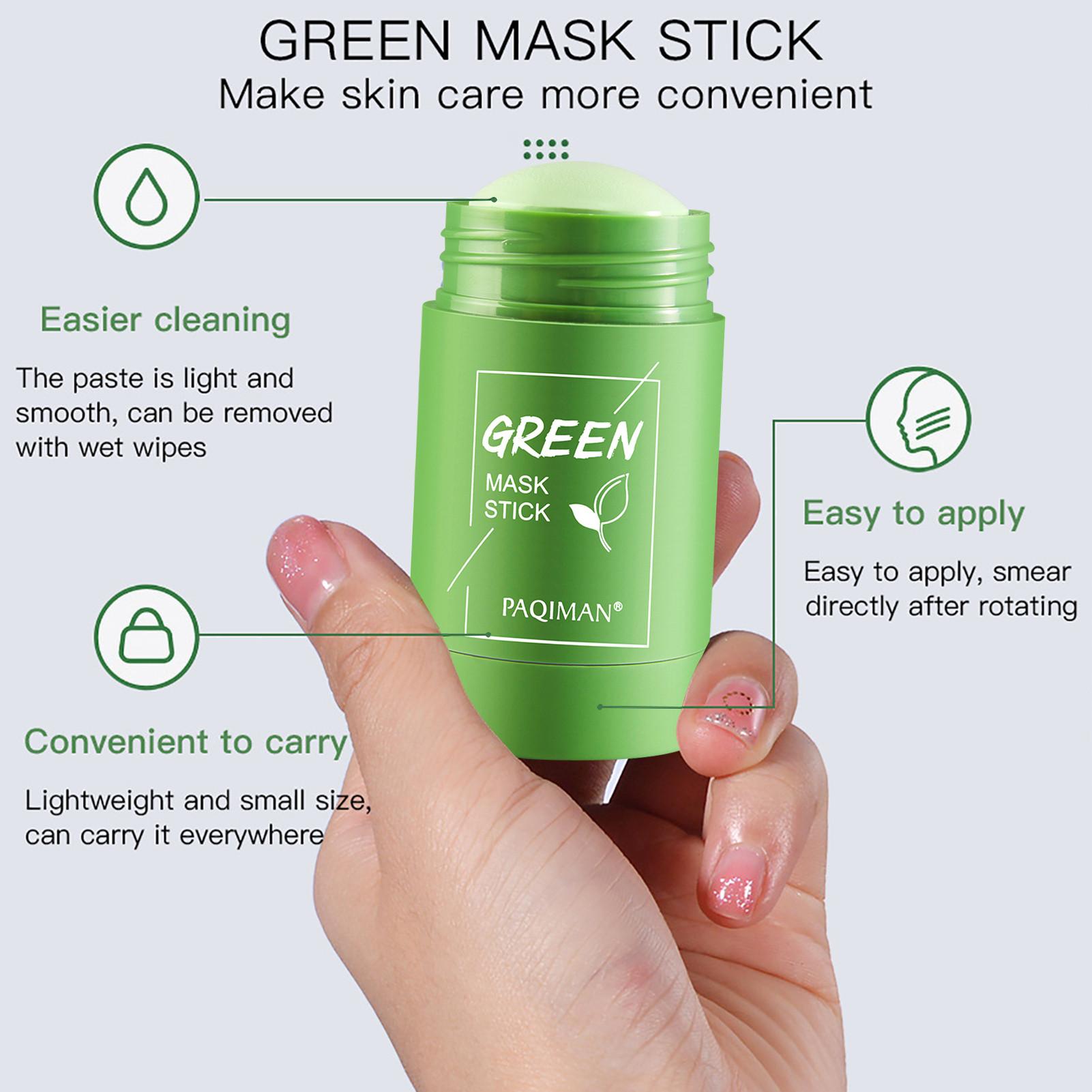 Original Facial Cleansing Stick Green Tea Face Mask Stick Blackhead Acne Remove