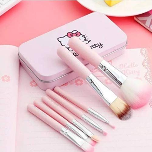 Spanking Hello Kitty Mini 7 Piece Brush Set for Women (Pink)