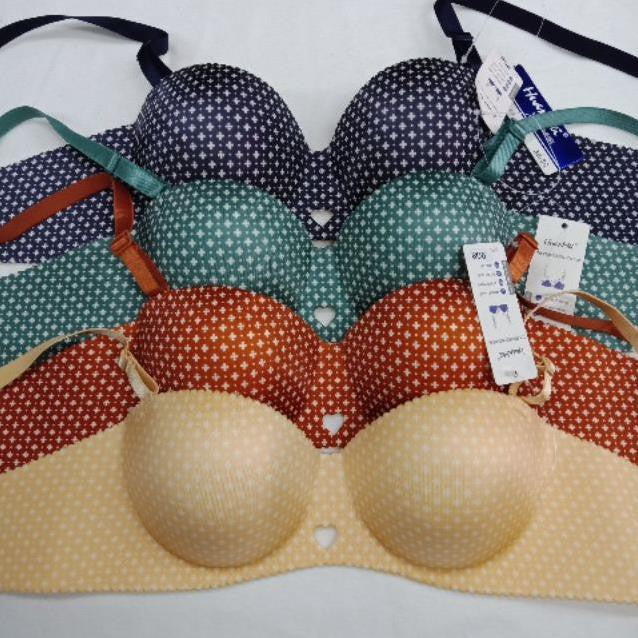 Push Up Bra Lovely Polka Dot Padded BH Designer Everyday Bras For Women