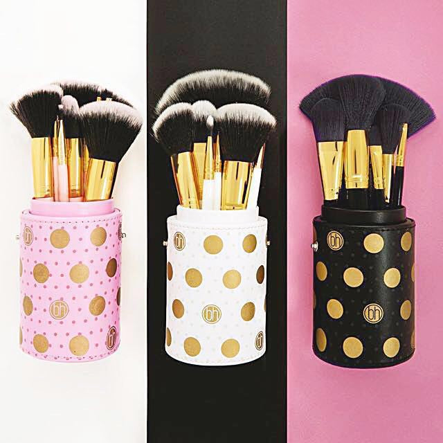 BH Cosmetics Dot Collection 11 PC Brush Set - Color : White