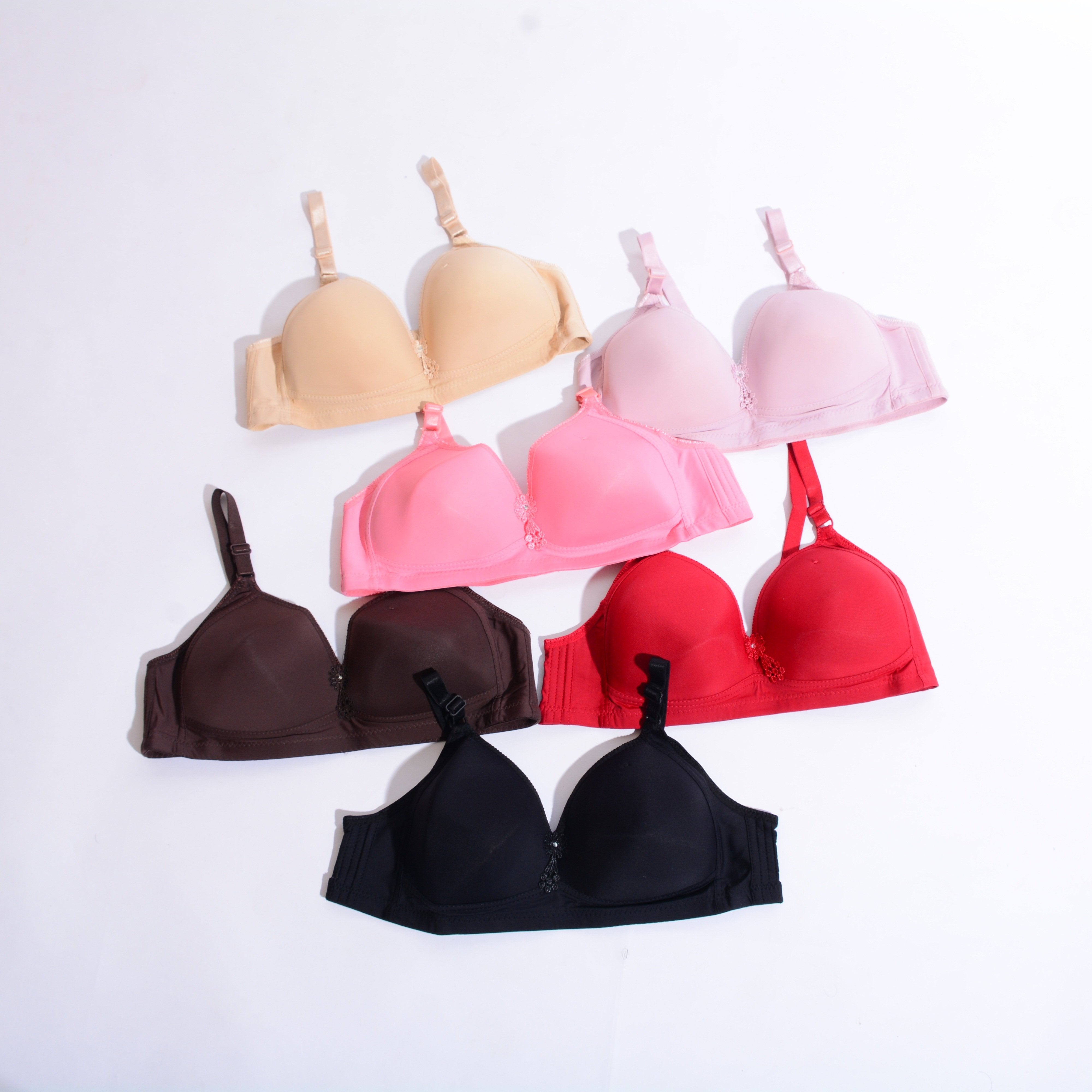 Pendant Three Hooks Padded Bra