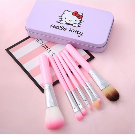 Spanking Hello Kitty Mini 7 Piece Brush Set for Women (Pink)