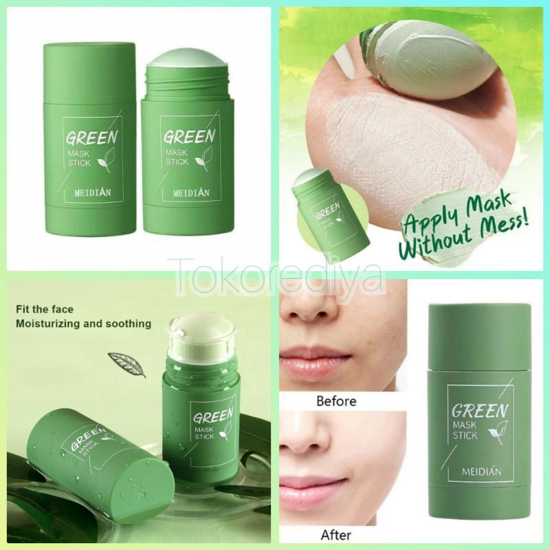 Original Facial Cleansing Stick Green Tea Face Mask Stick Blackhead Acne Remove