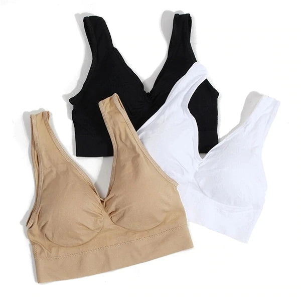 Seamless Air Bra 3pcs/pack plus sizes