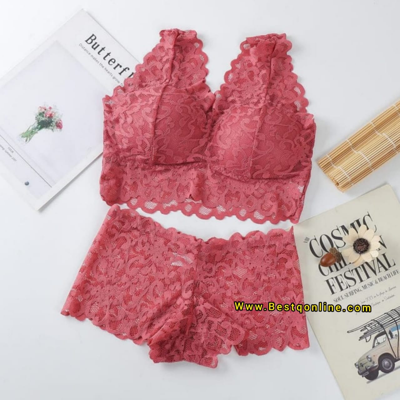 BRALETTE BRA CROP TOP WITH REMOVEABLE PADS (CB015)