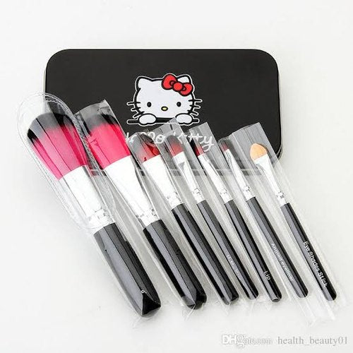 Spanking Hello Kitty Mini 7 Piece Brush Set for Women (Pink)