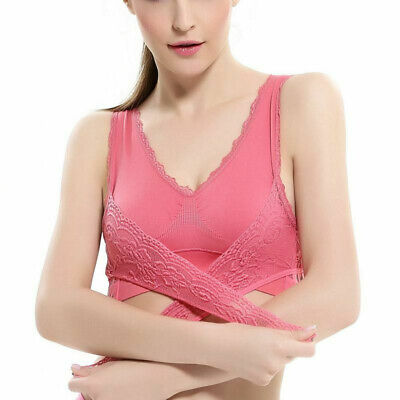 Instant Lift Front Cross Side Buckle Lace Bra