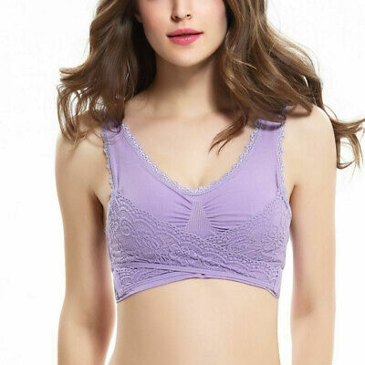 Instant Lift Front Cross Side Buckle Lace Bra