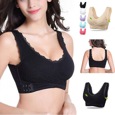 Instant Lift Front Cross Side Buckle Lace Bra