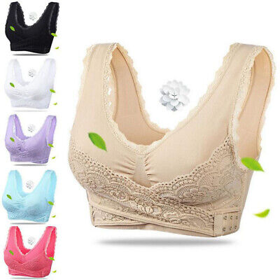 Instant Lift Front Cross Side Buckle Lace Bra